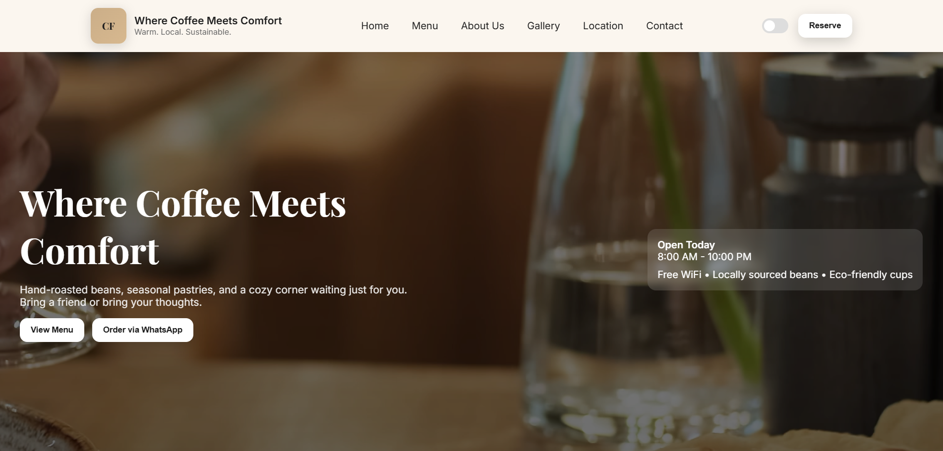 Restaurant Management App